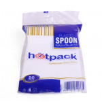 Plastic Desert Spoon - 50 Pieces ( 40 Packs Per Carton )