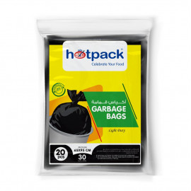HOTPACK 60 PIECES SET OF GARBAGE BAG ROLL 65 X 95 CENTI METER ( 6 Packet Per Carton )