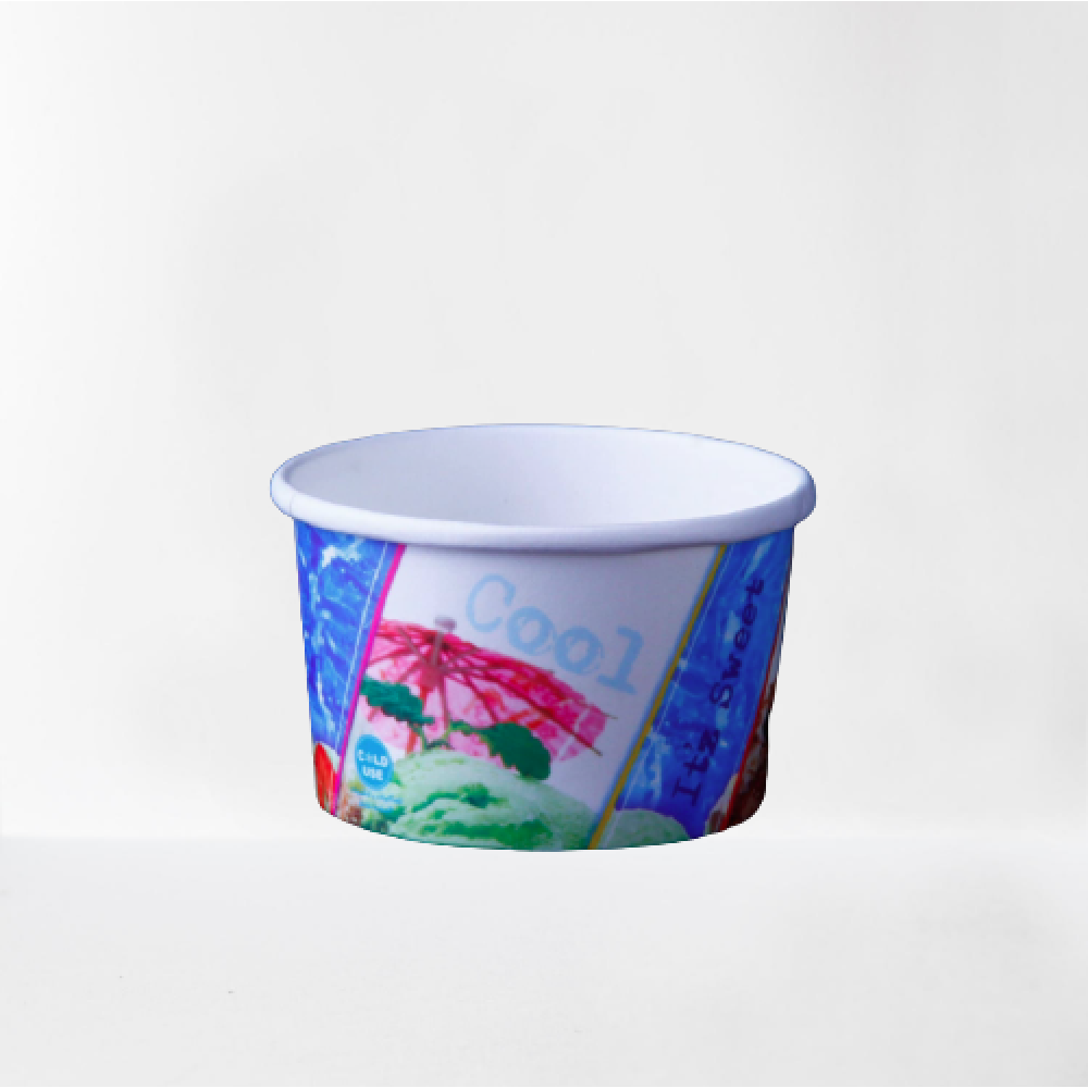 120ML PAPER ICE CREAM CUP WITHOUT LID(1000 PIECES PER CARTON)