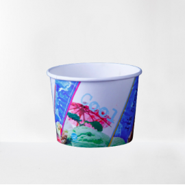 PAPER ICE CREAM CUP WITHOUT LID 400ML (1000 PIECES PER CARTON)