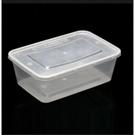MICROWAVE CONTAINER WITH LID 650ML (500 PIECES PER CARTON)