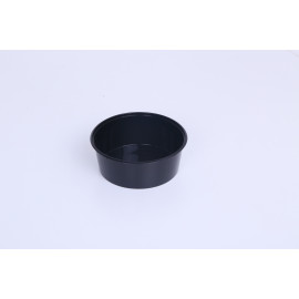BLACK MICROWAVE CONTAINER WITH LID 250ML (500 PIECES PER CARTON)