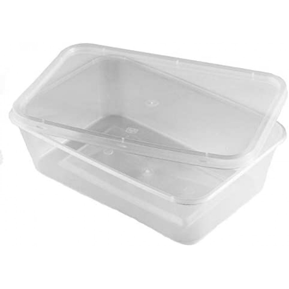 MICROWAVE CONTAINER WITH LID 650ML (500 PIECES PER CARTON)