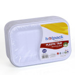 Plastic Rectangular Tray-no.2 – 1 KG 10 Pieces ( 10 Packs Per Carton )
