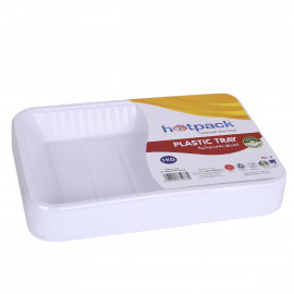 Plastic Rectangular Tray-no.4–1 KG 10 Pieces ( 10 Packs Per Carton )