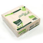 Soft n Cool-Brown Paper Dinner Napkin - 40 X 40 cm - 50 Pieces ( 40 Packs Per Carton )