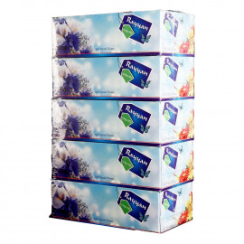 Facial Tissue 150 Pulls 2 ply, rayan - 5 Box ( 6 Packs Per Carton )