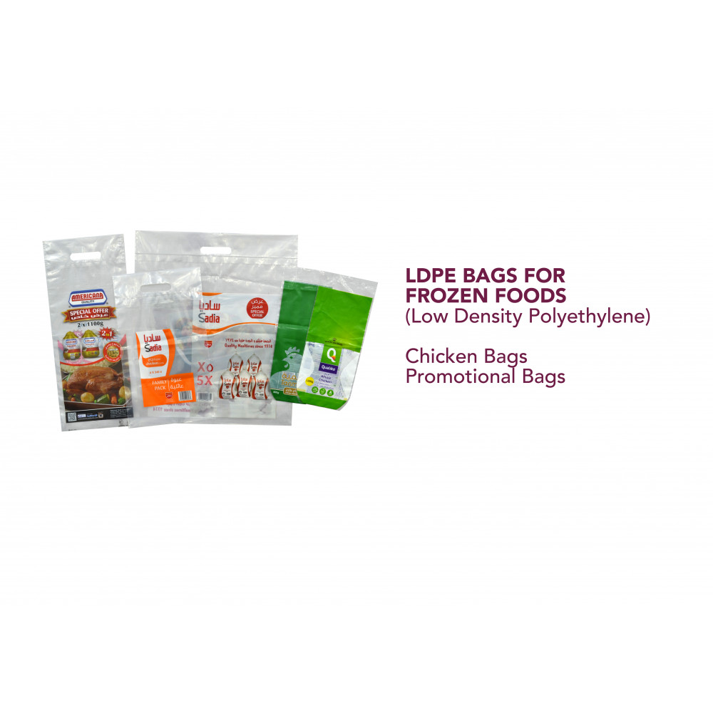 Custom Made Chicken Bags - LDPE bags for frozen food/ frozen promo bags