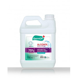 GermOff Medcare Alcohol Solution Antiseptic Disinfectant Clear ( 5 LTR  X  4 Per Carton )