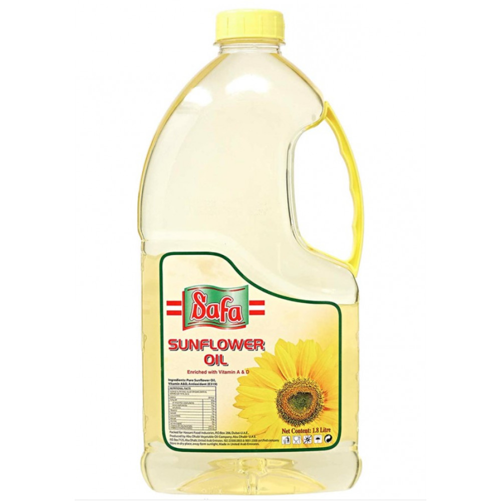Safa Sunflower Oil 1.8 Ltr. ( 6 Pieces Per Carton )