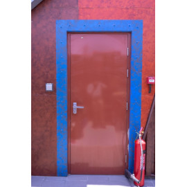 Ballistic Door with Stone Cladding