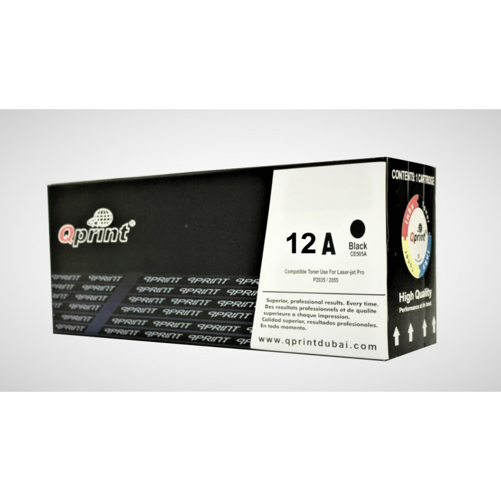 HP 12A Black Compatible LaserJet Toner Cartridge