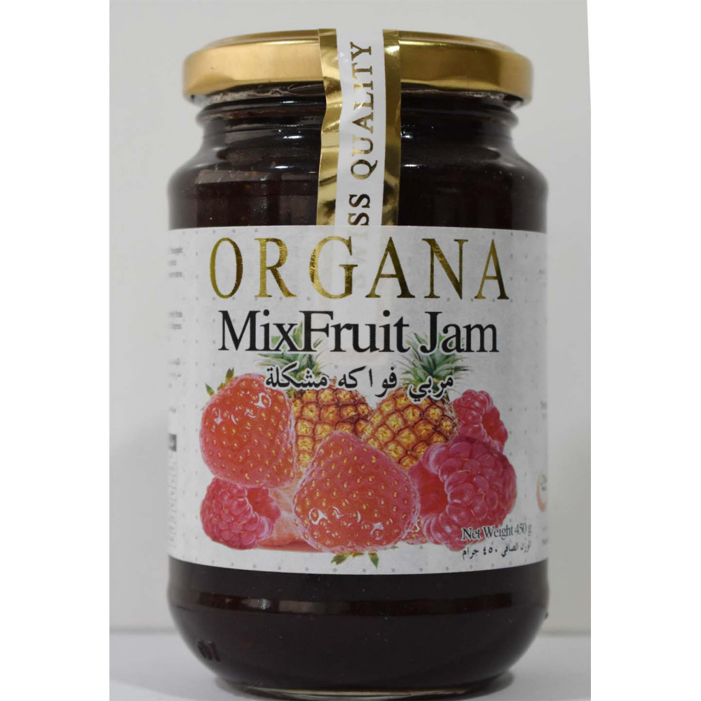 Organa Mixfruit Jam 450 Grams ( 12 Pieces Per Carton )