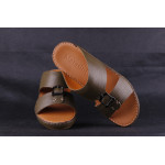Leather Arabic Sandals Brown4