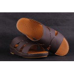 Leather Arabic Sandals Brown3