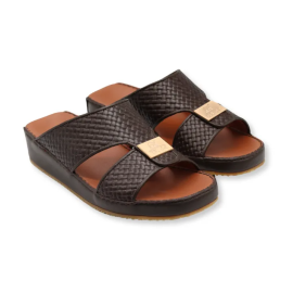 EBL Arabic Sandal Woven Brown AKS20