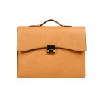 Briefcase Camel Leather ( Caramel )