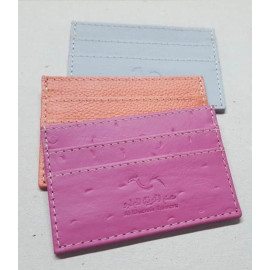 Business Card Holder Camel Leather