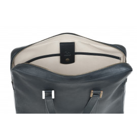 Uptown Carry On Laptop Bag Camel Leather ( Black )