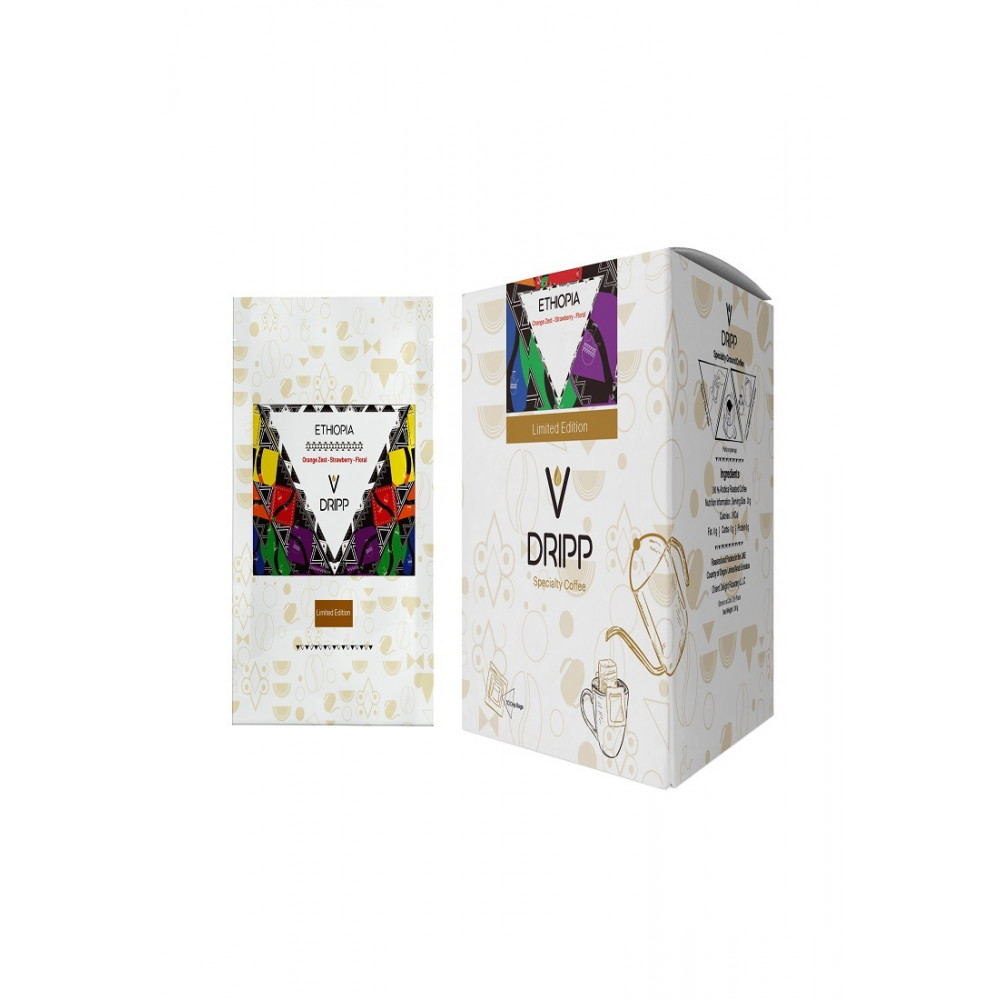 VDRIPP Drip Coffee Ethiopia 100 Grams ( 12 Box Per Carton )
