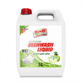 Power Plus Dishwash Liquid Green Apple , 5L