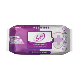 Surface cleaning sanitizing wipes