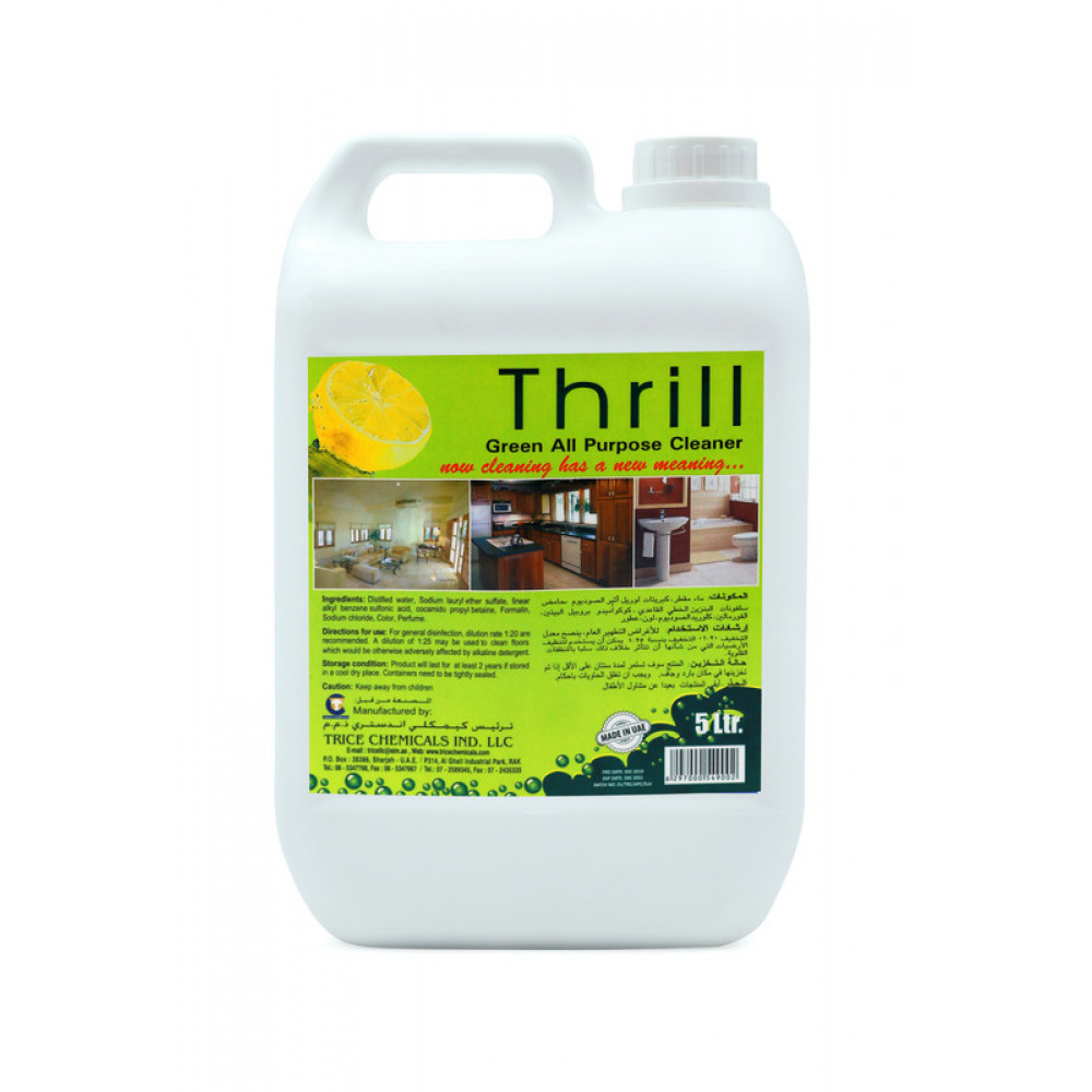 Thrill Green All Purpose Cleaner 5L ( 4 Piece Per Carton ) - Sinaha ...