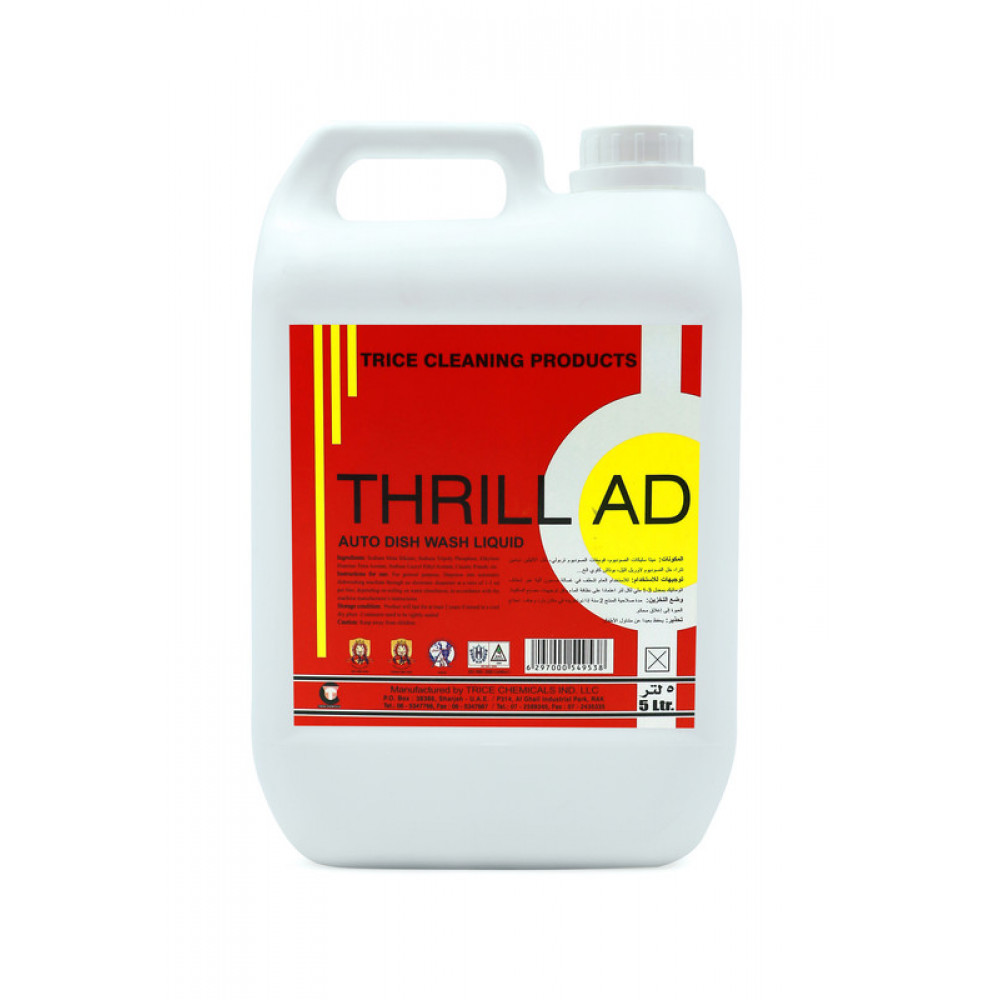 Thrill AD Auto Dish Wash Liquid 5L ( 4 Piece Per Carton )