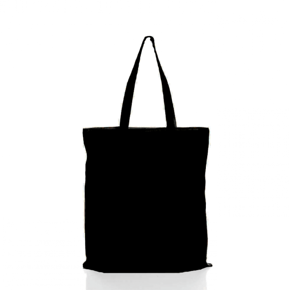 Cotton Black Shopping Bag ( 42 cm x 38 cm )