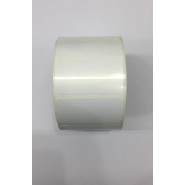Polypropylene White Labels – Plain ( 50 mm x 25 mm ) 1000 Labels per roll