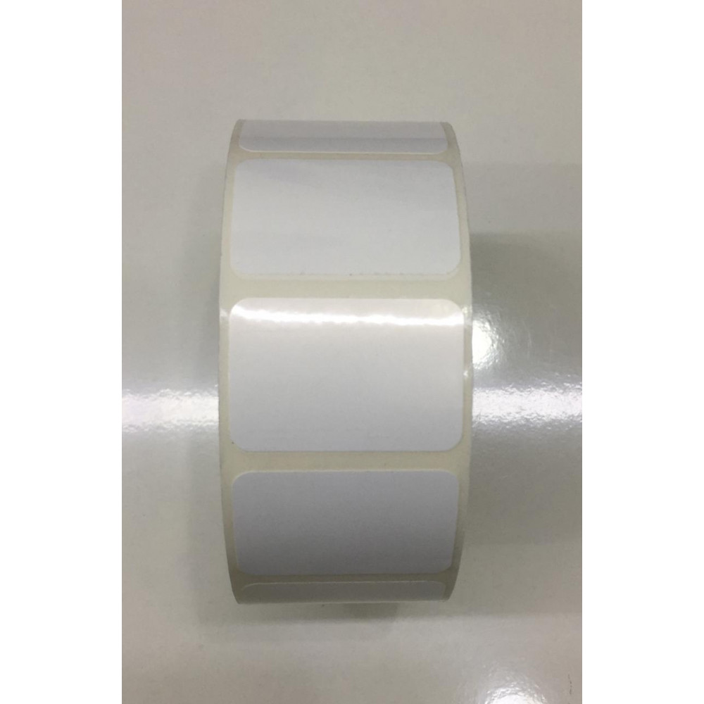 Polypropylene White Labels – Plain ( 38 mm x 25 mm ) 2000 Labels per roll