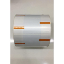 Jewellery Tags – Orange Colour ( 83 mm x 37 mm ) 1000 labels per roll 2000 tags per roll