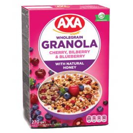 Granola Crispy Muesli with Cherry, Bilberry, Blueberry & Natural honey 270g