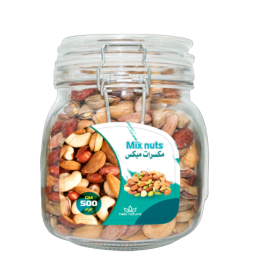 Mix Nuts in Glass Jar 500GM