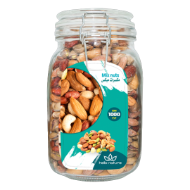 Mix Nuts in Glass Jar 1KG