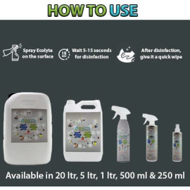 Ecolyte Multi-Surface Disinfectant Spray (5Litre), 100% Natural, Kills 99.99% Germs&Viruses | Non-Toxic & Non-Alcoholic | Germ Protection|For Hospitals, Homes, Offices use | Safe for Kids & pets