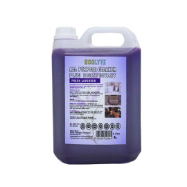 Ecolyte Premium All Purpose Cleaner Plus Disinfectant, for Hospital, Home, Office & Commercial Use for Dirt, Stains & Germs, Lavender Scent, Floor Cleaning, 5L