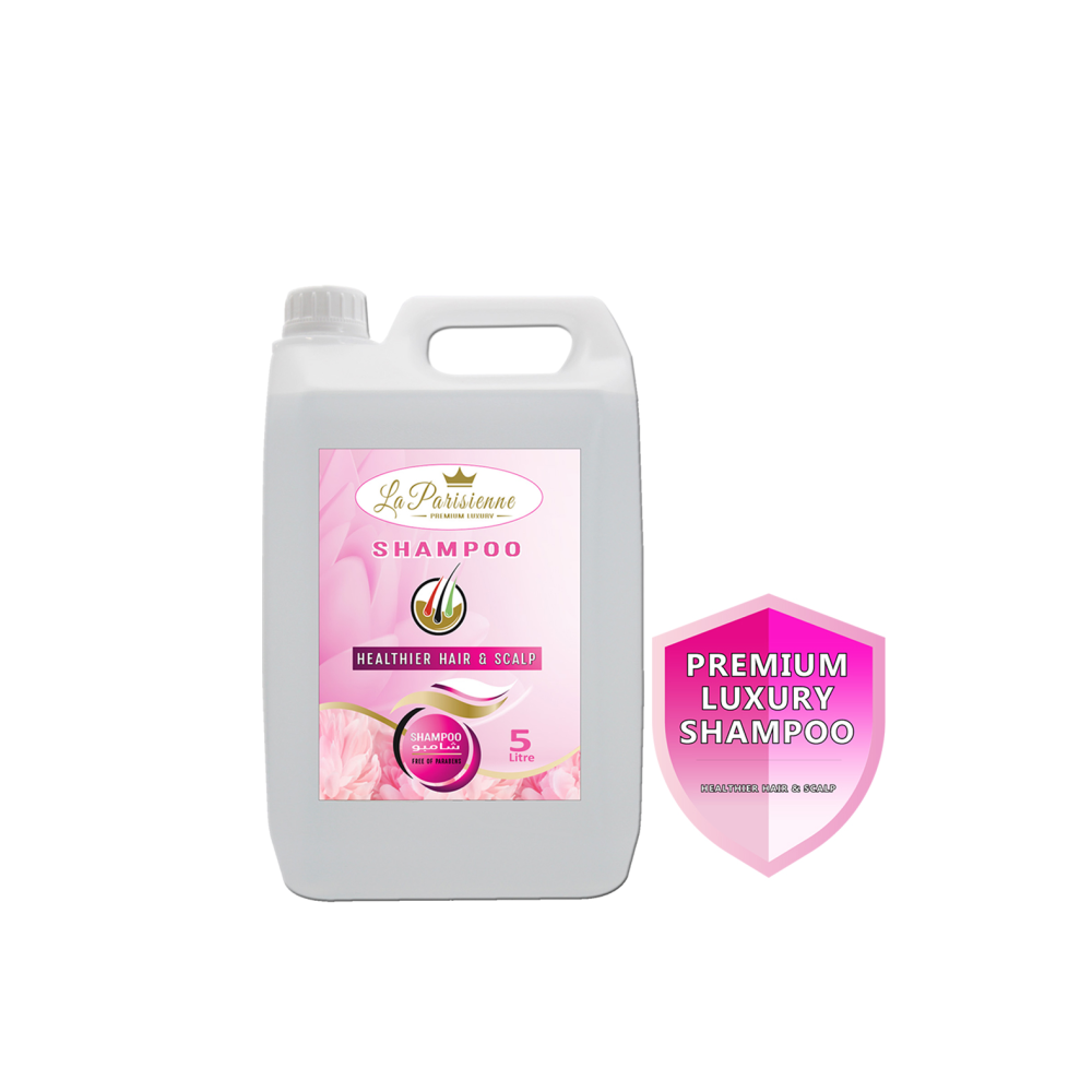 La Parisienne Premium Luxury Shampoo Refill, For Hairfall rescue, Dandruff and frizzy hair, Nourishes, Repair & Shine, Long and Lifeless Hair, Dream Lengths, Paraben Free, For Men and Women (5L)