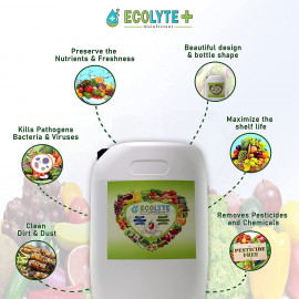 Ecolyte+ All in one Bundle ( 20 Ltr, 3pcs ) Buy Two get one Free | Multi Surface Disinfectant | Fruit and vegetable Disinfectant | Meat and Seafood Disinfectant | Complete Natural Disinfectant Bundle