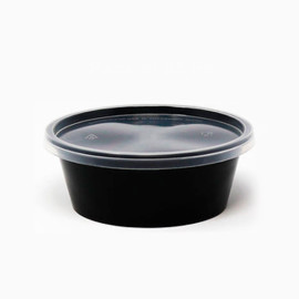Microwave Black Base Hd Round Container Ro225 1X500