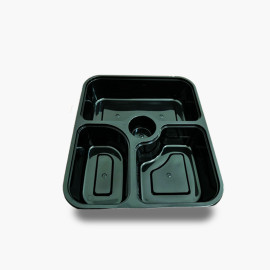 Micro Wave Hd Container 4 Compartment 1000ML 1X120