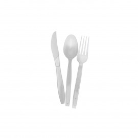 ZAI-SET25WT Plastic Cutlery Set Medium White 1x 500