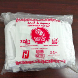 ZAI-MC0151 Zain Mop Cap  White   10x100