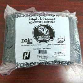 ZAI-MC0152 Zain Mop Cap  Black  10x100