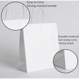 Kraft Paper Bag White Twisted Handle (33.5x27x12)