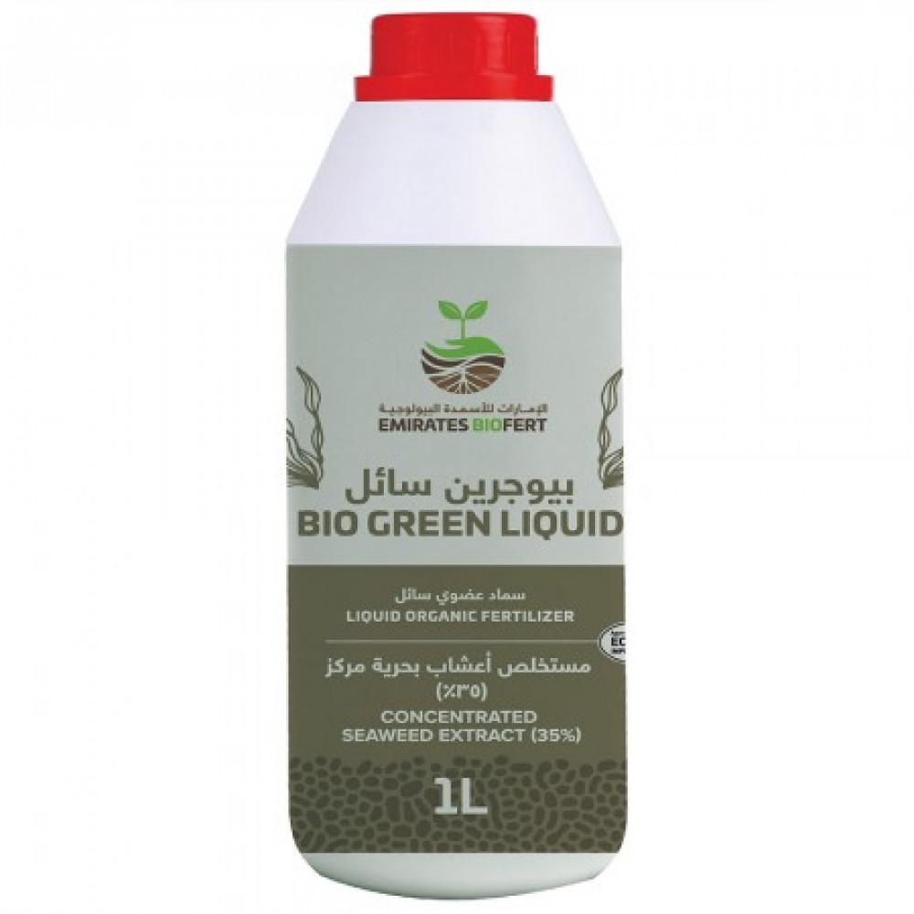 BIOGREEN , Liquid Organic Fertilizer, Concentrated Seaweed Extract (35%), 1L