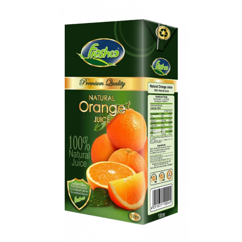 UHT 100% Orange Juice  1Liter - IFI(12 pieces Per Carton)