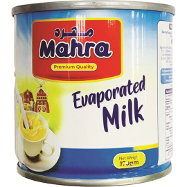 Mahra Evaporated Milk ,170Gram (48 Pieces Per Carton)