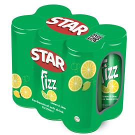 STAR  L/LIME  CANS - 300 ML (6 PACK)