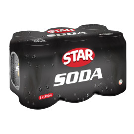 STAR SODA CANS - 300 ML (6 PACK)